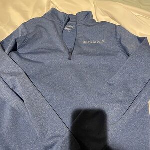 Vineyard Vines Girls Small Blue Long sleeve quarterzip